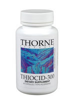 Thorne Research - Thiocid-300 mg. - 60 Vegetarian Capsules CLEARANCE PRICED.