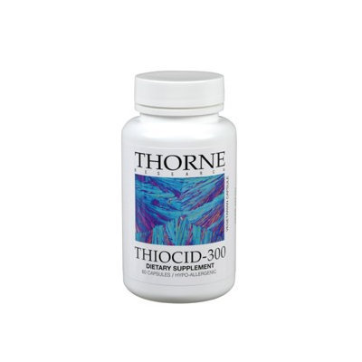 Thorne Research - Thiocid-300 mg. - 60 Vegetarian Capsules CLEARANCE PRICED.