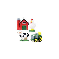 Birthday In A Box Wilton FARM CANDLE SET Barn Cow Tractor Rooster Party