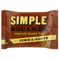 Simple Squares Nuts Cinna-Clove Honey Organic Snack Bar, 1.6 oz, (Pack of 12)