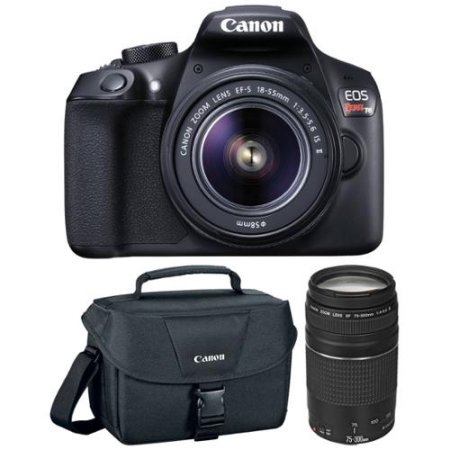 Canon - Eos Rebel T6 Dslr Camera With Ef-s 18-55mm Is Ii And Ef 75-300mm Iii Lens