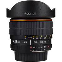 Rokinon 8mm F3.5 Fisheye Lens for Nikon AE with Automatic Chip