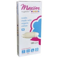 Maxim Hygiene Products Organic Cotton Swabs 180 Ct