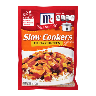 McCormick® Slow Cookers Fiesta Chicken Seasoning Mix