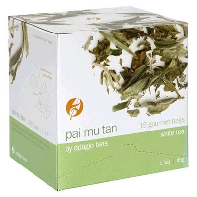 Adagio Teas White Tea, Pai Mu Tan, Tea Bags, 15-Count Package (Pack of 3)