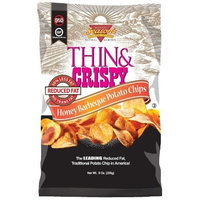 Michael Season's Honey Barbeque Thin & Crispy Potato Chips, 8 Ounce Bags (Pack of 12)