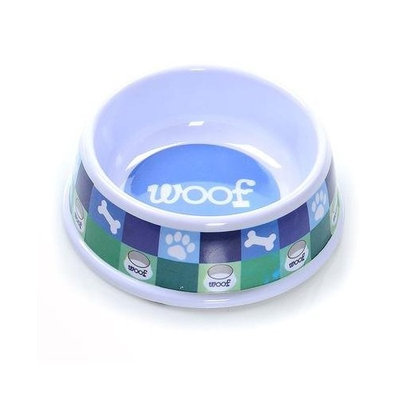 Ethical Dog Ethical Pet Products (Spot) DSO6855 Designer Woof Plastic No-Tip Dog Dish, 8-Inch, Blue