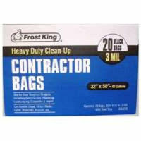 Thermwell Products Thermwell 4CB3250 Frost King Contractor Trash Bags - 20-Pack