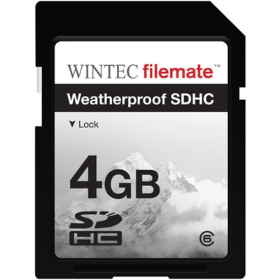 FileMate Wintec Filemate 4GB Class 6 SDHC Weatherproof Memory Card, Assorted Colors