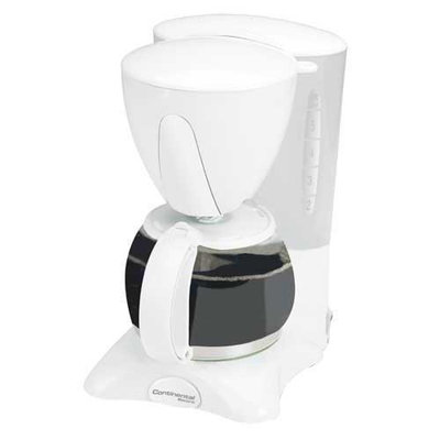 Continental Electrics Continental Electric 4 Cup Coffee Maker CE23581 Pause and Serve-white