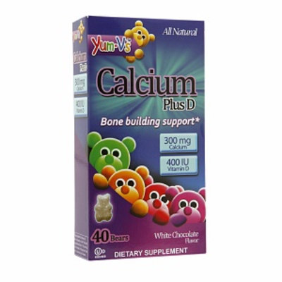 Yum-V's Calcium Plus D Gummies, White Chocolate, 40 ea