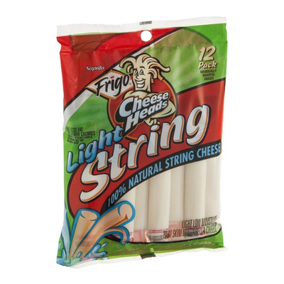 Frigo Cheese Heads 100% Natural String Cheese Light - 12 CT