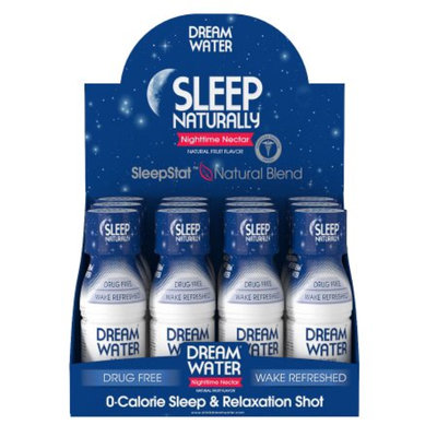 Dream Water Zero Calorie Sleep & Relaxation Shot, Nighttime Nectar, 12 ea
