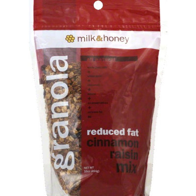 Milk & Honey Granola Milk Honey Granola 01786 Milk Honey Granola Cinnamon Raisin Mix#44; RF 12x16 Oz