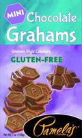 Pamela's Products GRAHAMS, CHOCOLATE, MINI, GF, (Pack of 6)