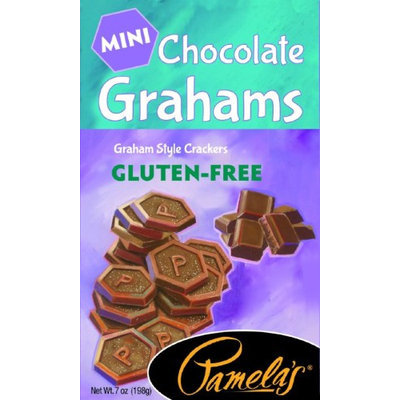 Pamela's Products GRAHAMS, CHOCOLATE, MINI, GF, (Pack of 6)