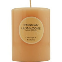CLARY SAGE & NECTARINE ESSENTIAL BLEND ONE 3x4 inch PILLAR ESSENTIAL B