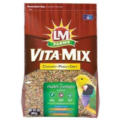 Lm Animal Farms L/M Animal Farms B12681 6-Piece Can/Finch Vita Mix for Bird Cage, 2-Pound