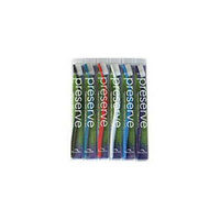 Preserve Personal Care Medium Preserve 6 Pack Toothbrushes Assorted Colors 222433