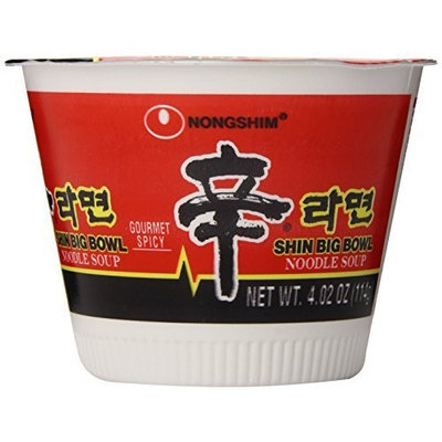 Nong Shim Nongshim Shin Big Bowl Noodle, 4 Ounce Bowls (Pack of 12)