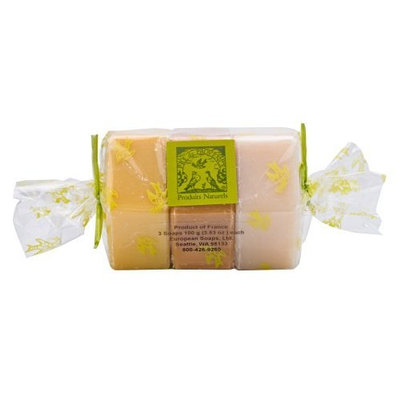 Pre de Provence Soap, 3 Pack, Pollen/ Rosemary/ Lavender Honey, 10.6 -Ounce Cello Wrap
