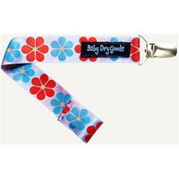 Baby Dry Goods 03023 RedBlueYellow Flower Pacifier Clip