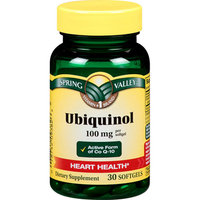 Spring Valley Ubiquinol 100mg Dietary Supplement