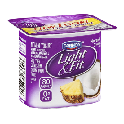 Light & Fit® Pineapple Coconut Nonfat Yogurt