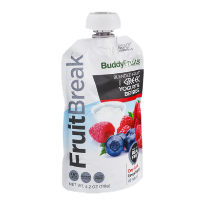 Buddy Fruits FruitBreak Blended Fruit with Greek Yogurt & Berries