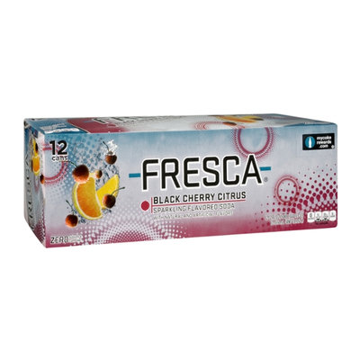 Fresca Black Cherry Citrus Sparkling Flavored Soda - 12 PK