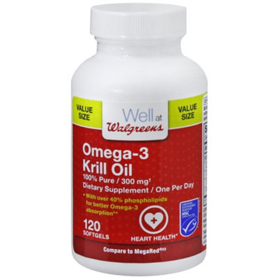 Walgreens Omega 3 Krill Oil 300 Mg Softgels