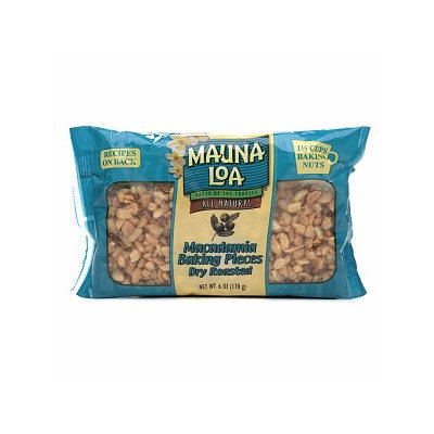 Mauna Loa Roasted Unsalted Macadamia Nut Baking Pieces