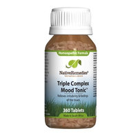Native Remedies Triple Complex Mood Tonic Tablets, 360-Count Bottle