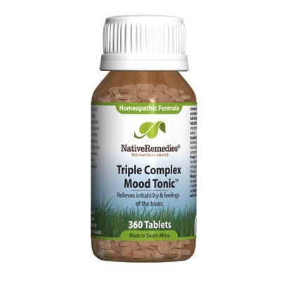 Native Remedies Triple Complex Mood Tonic Tablets, 360-Count Bottle