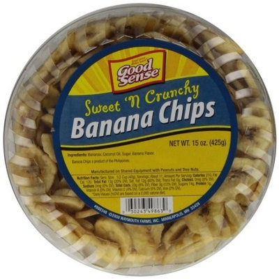 Good Sense Banana Chips, 15-Ounce Tubs (Pack of 8)