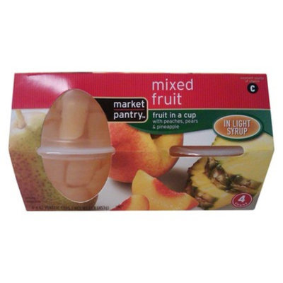 market pantry Market Pantry Mixed Fruit in Light Syrup Cups 4-pk.