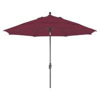 California Umbrella 11' Aluminum Collar Tilt Crank Patio Umbrella - Pacifica