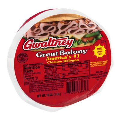Gwaltney Great Bolony Chicken Bologna