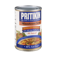Pritikin 99% Fat Free Reduced Sodium All Natural Minestrone Soup