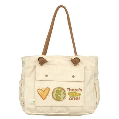 Dandelion Organic Canvas Tote, Love Earth
