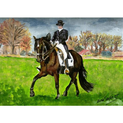 Olde Time Mercantile Alter Real Horse Portrait Matted Art Print - 5 in x 7 in Design - 8 in x 10 in Matted