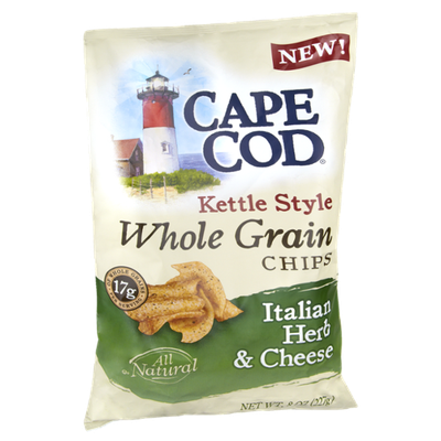 Cape Cod Kettle Style Whole Grain Italian Herb & Cheese Chips