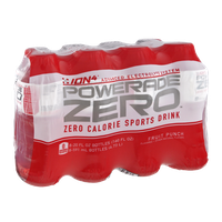 Powerade Zero Fruit Punch Zero Calorie Sports Drink - 8 PK