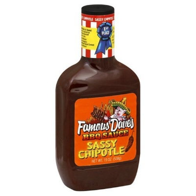 Famous Dave's BBQ Sauce Sassy Chipotle 19 Oz