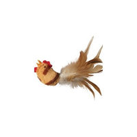Ethical Tiger Stripe Chick with Feathers Cat Toy