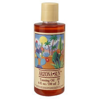Arizona Sun Tanning Oil SPF 3 - 6 oz - Natural Products With Aloe Vera and Plants and Cacti From the Desert - Moisturizing Mineral Oil - Deep Dark Tan