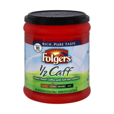 Folgers 1/2 Caffeinated - 10.8 oz