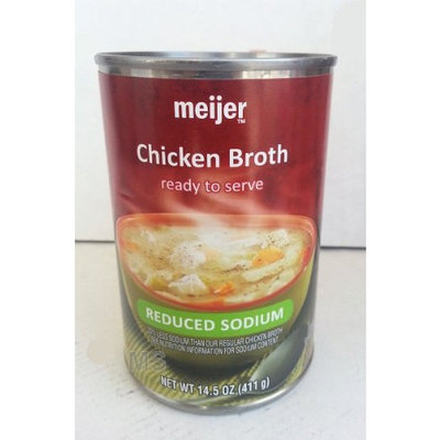Chicken Broth by Meijer Reduced Sodium Ready To Serve 14.5oz (4 Pack)...mtc