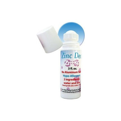Dr. Clark Purity Products (PureSource) Dr. Clark Zinc Deodorant Rollon, 3 Oz