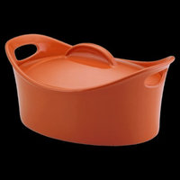 Rachael Ray Oval Casserole with Lid - Orange (4.25 Qt)